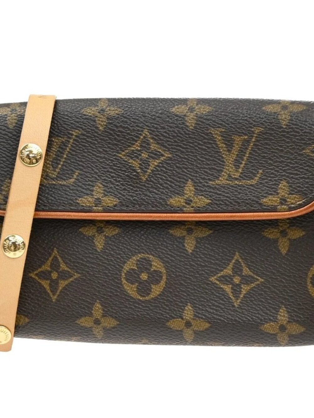 LOUIS VUITTON Pochette Florentine Bum Bag Monogram Leather Brown M51855 85MA630
